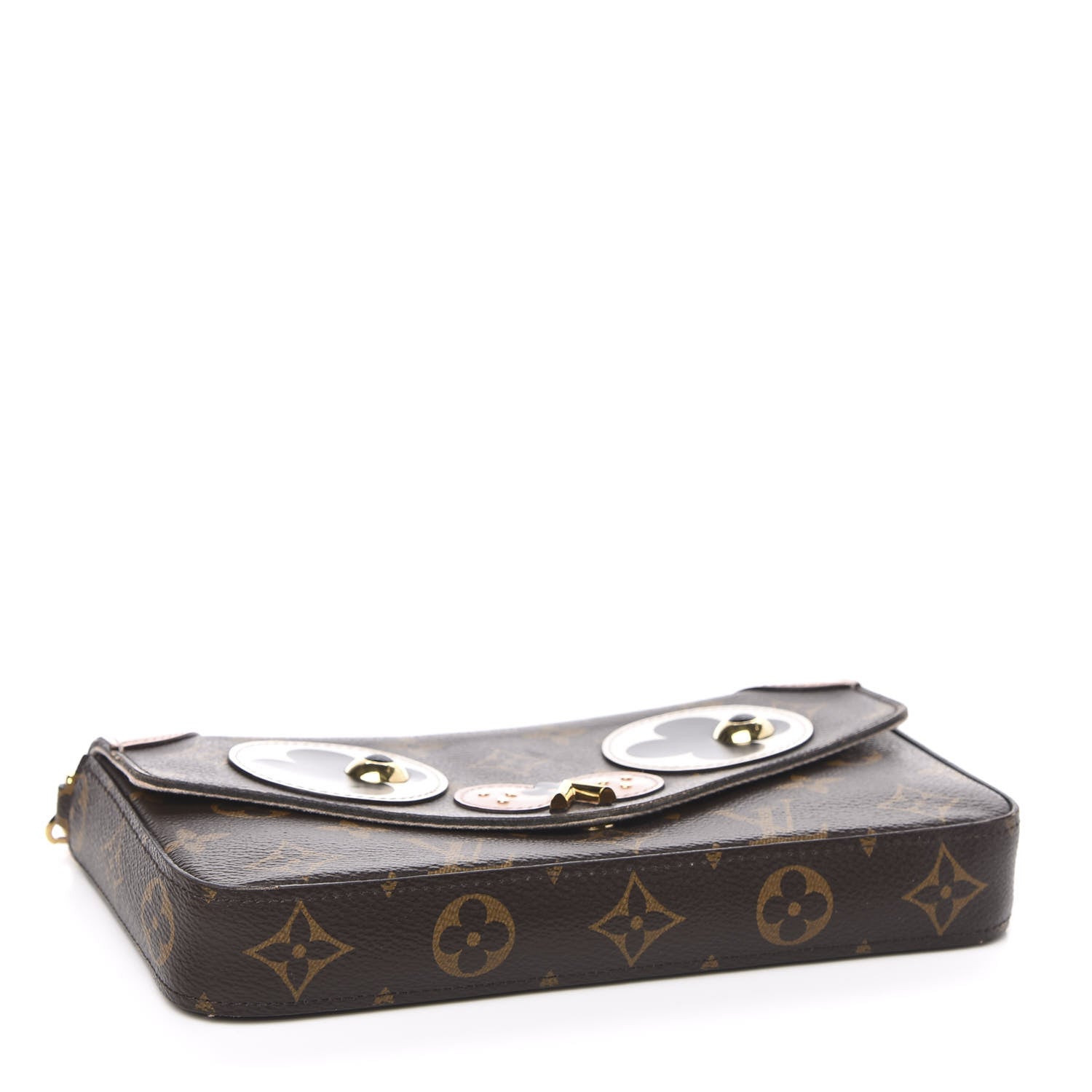 Louis Vuitton Monogram Valentine Dog Pochette Felicie Chain Wallet 4 of 13