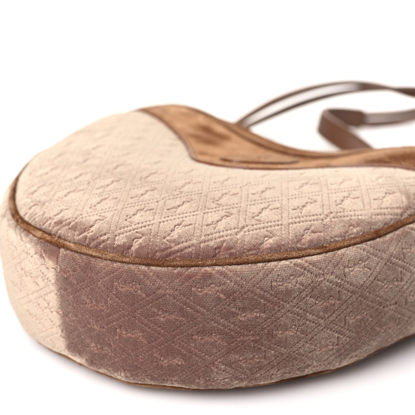Velvet Suede Le Monogramme Coeur Crossbody Brown