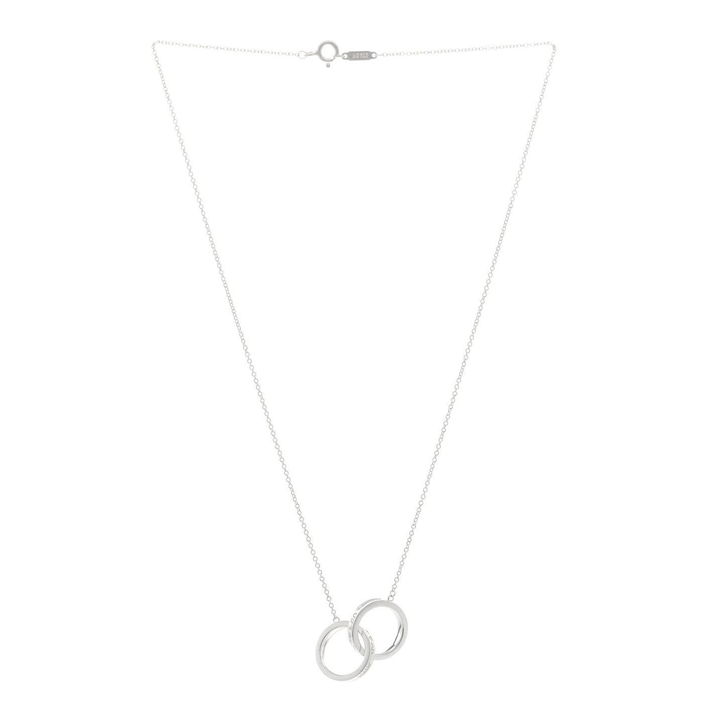 Sterling Silver 1837 Interlocking Circles Pendant Necklace