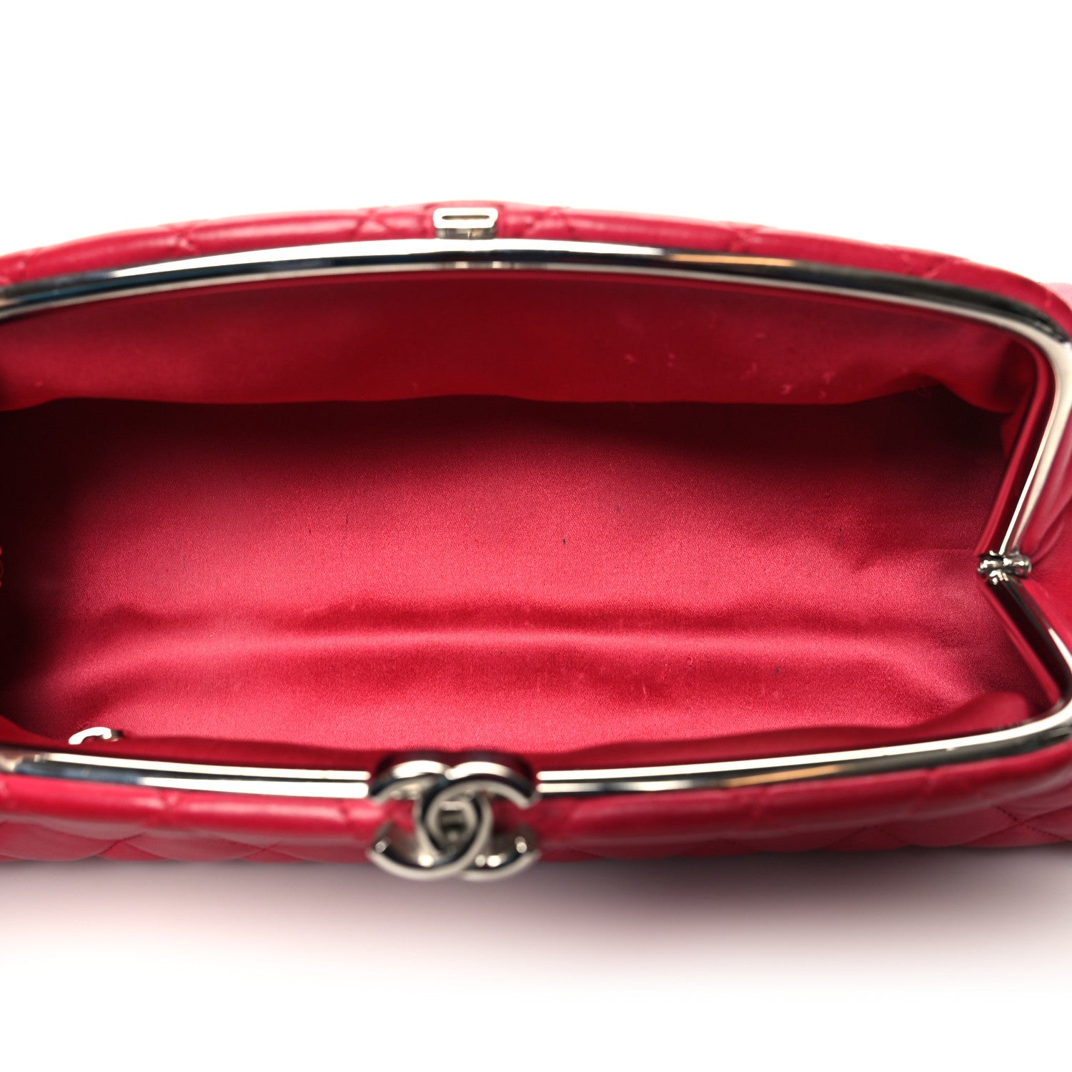 Chanel Lambskin Quilted Timeless Clutch Red 5 of 13