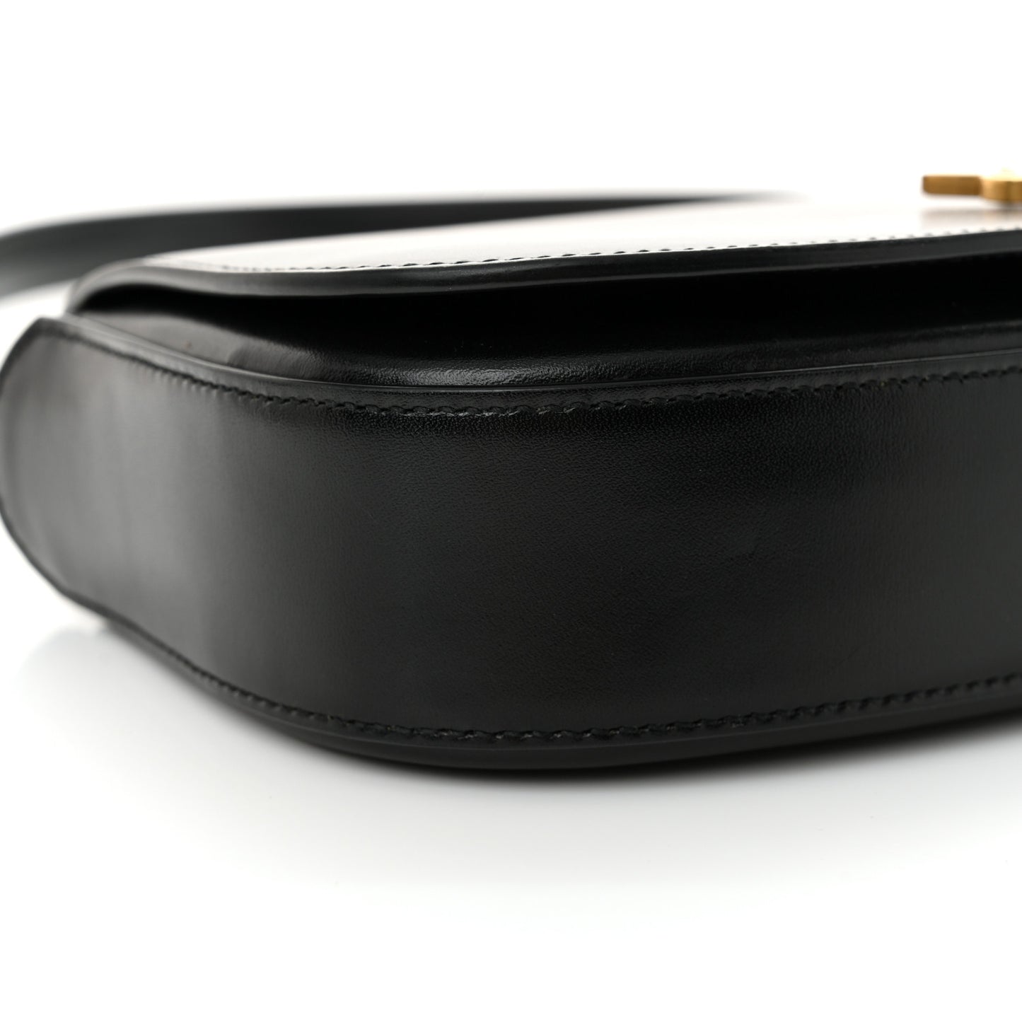 Box Calfskin Mini Voltaire Shoulder Bag Black