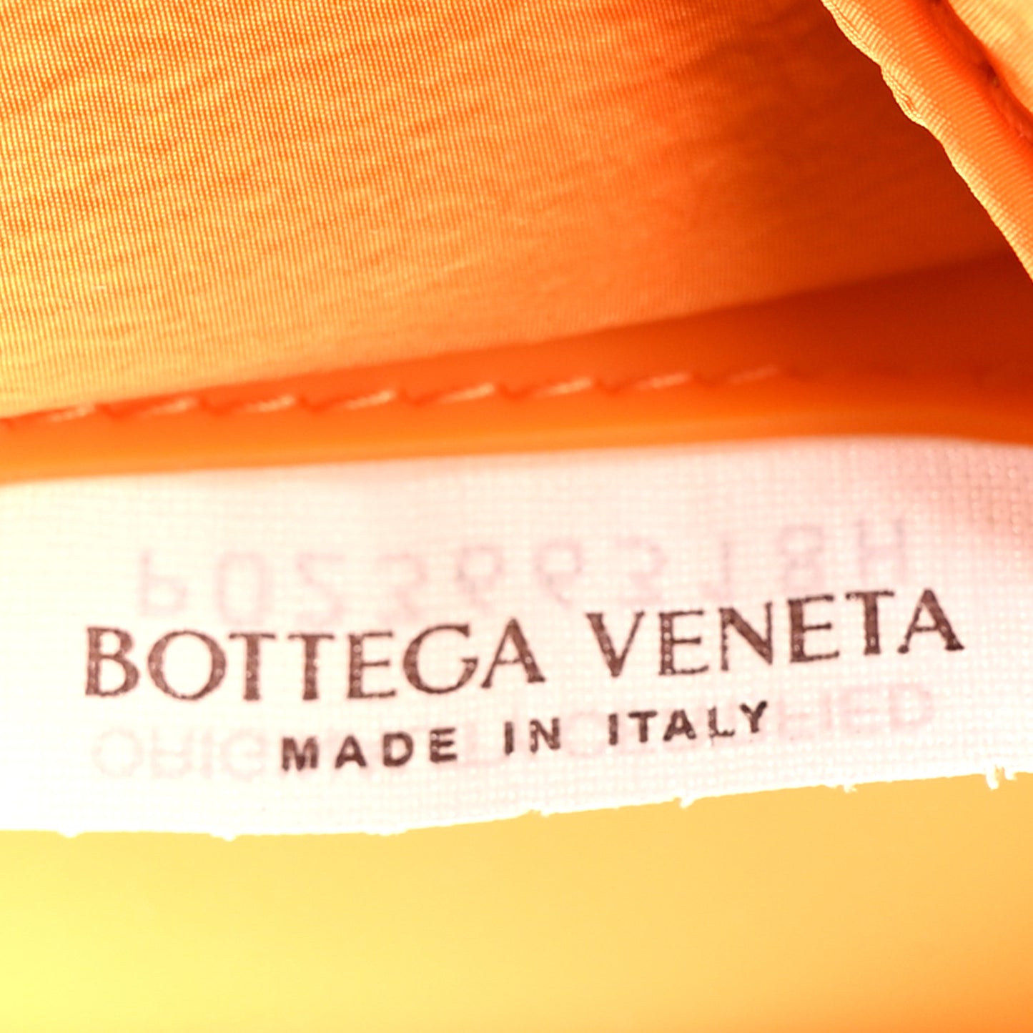 Nylon Intrecciato Padded Tech Mini Cassette Belt Bag Orange