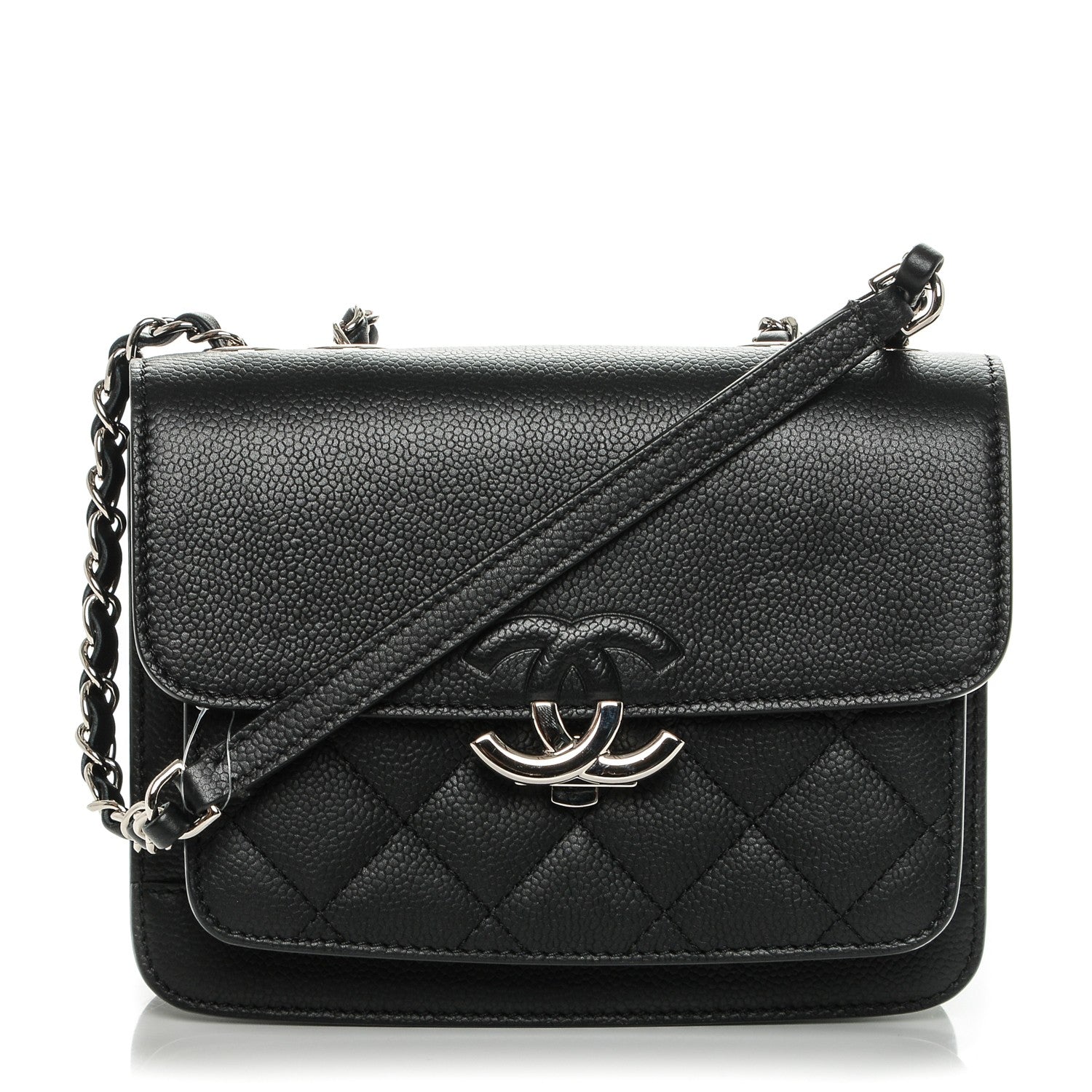 Chanel Caviar Quilted CC Box Flap Black 189699 – FASHIONPHILE