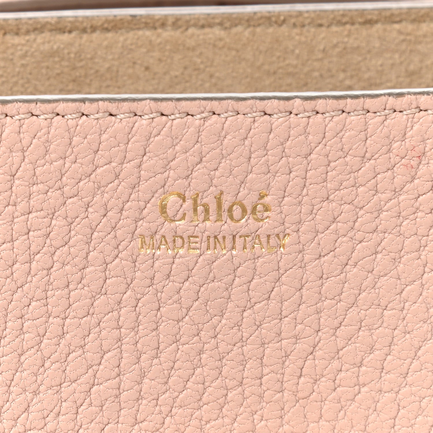Chloe Grained Lambskin Mini Drew Shoulder Bag Cement Pink 6 of 11