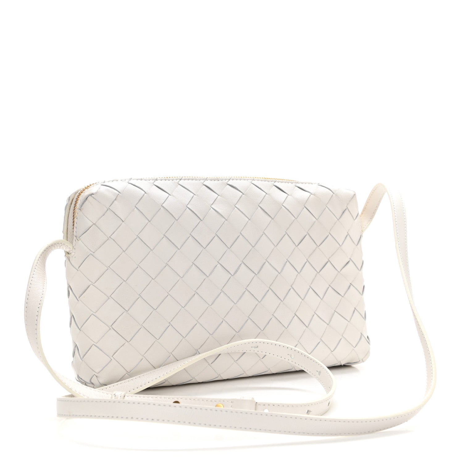 Bottega Veneta Nappa Intrecciato Crossbody White 2 of 10
