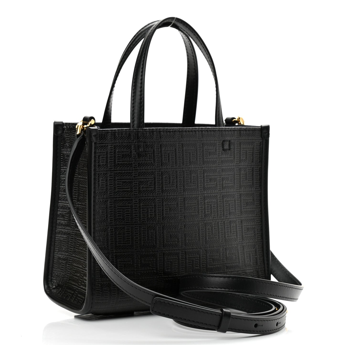 Canvas Mini Bond Shopper 4G Tote Black