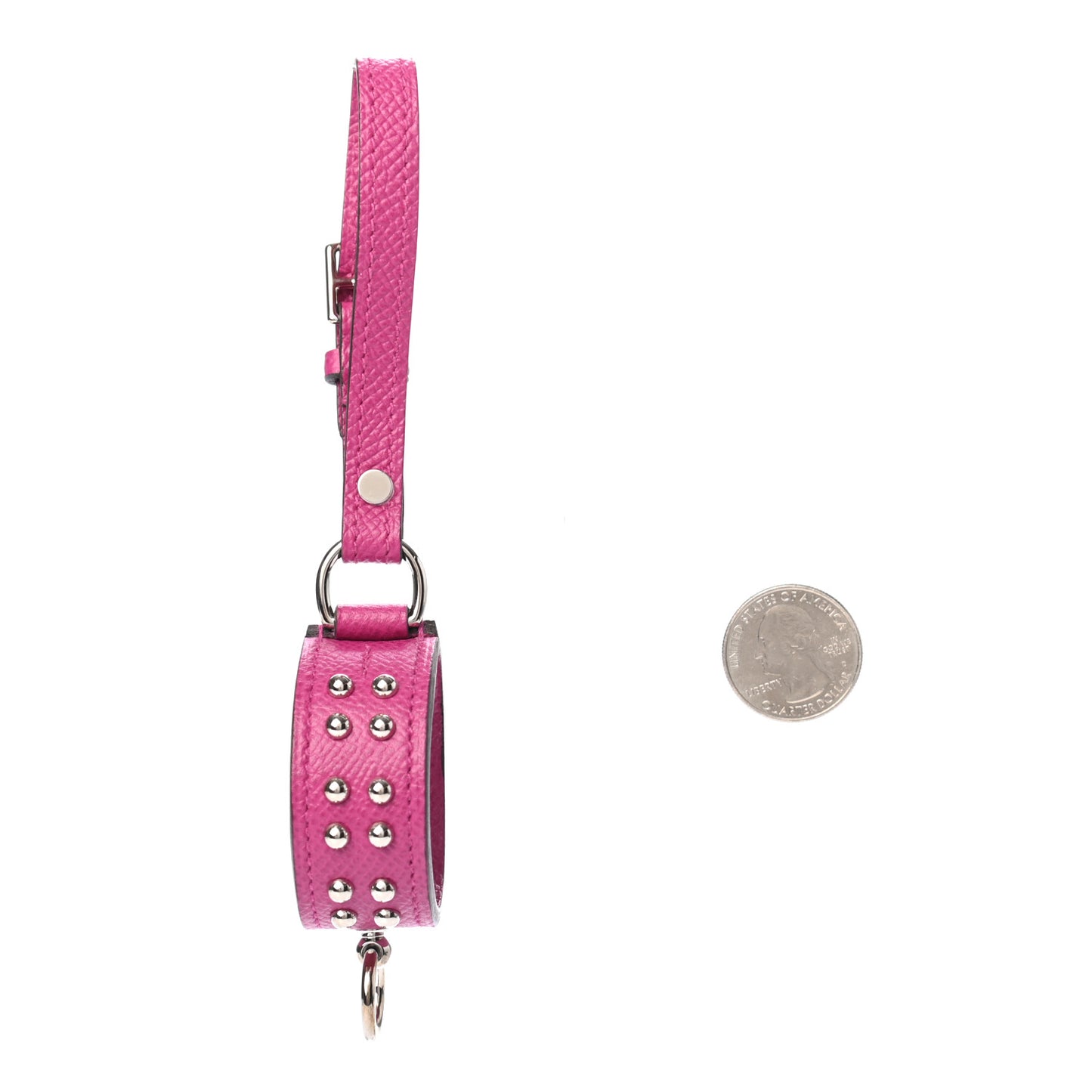 Epsom Collier de Chien Anneau Key Holder Rose Pourpre
