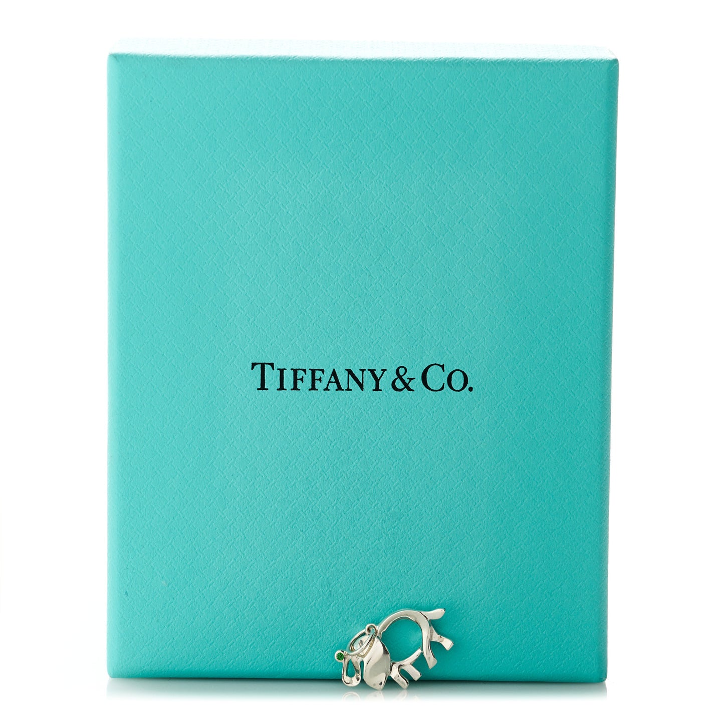 Sterling Silver Tsavorite Save the Wild Elephant Charm