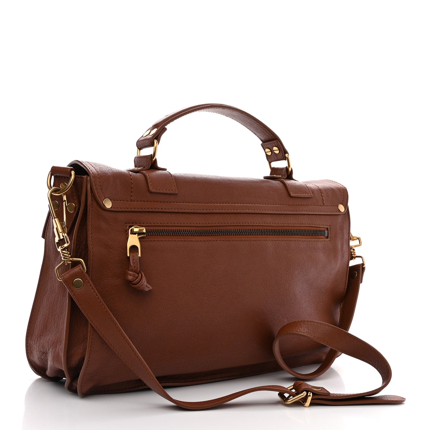 Lambskin Medium PS1 Satchel Saddle
