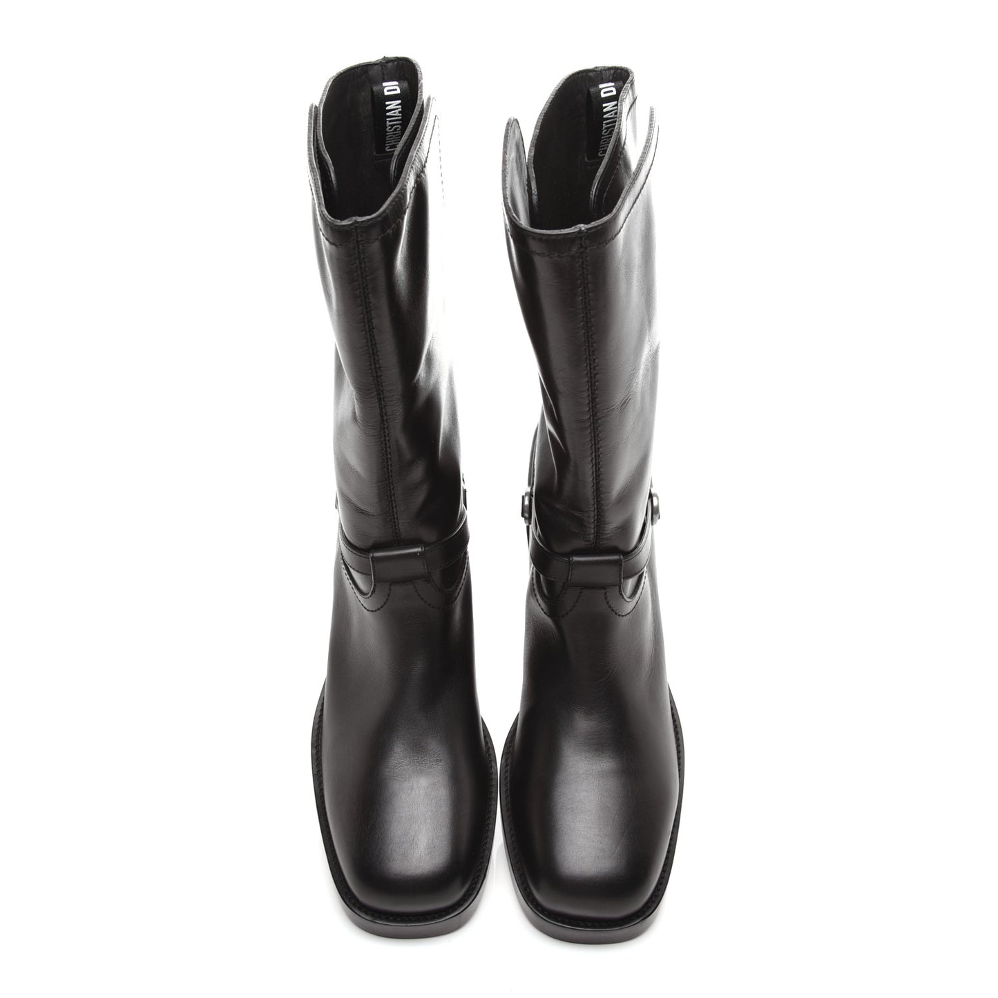 Soft Calfskin Diorider Boots 39 Black