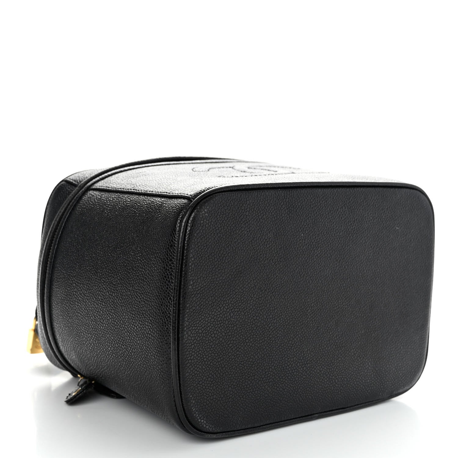 Chanel Caviar CC Vanity Train Case Black 4 of 11