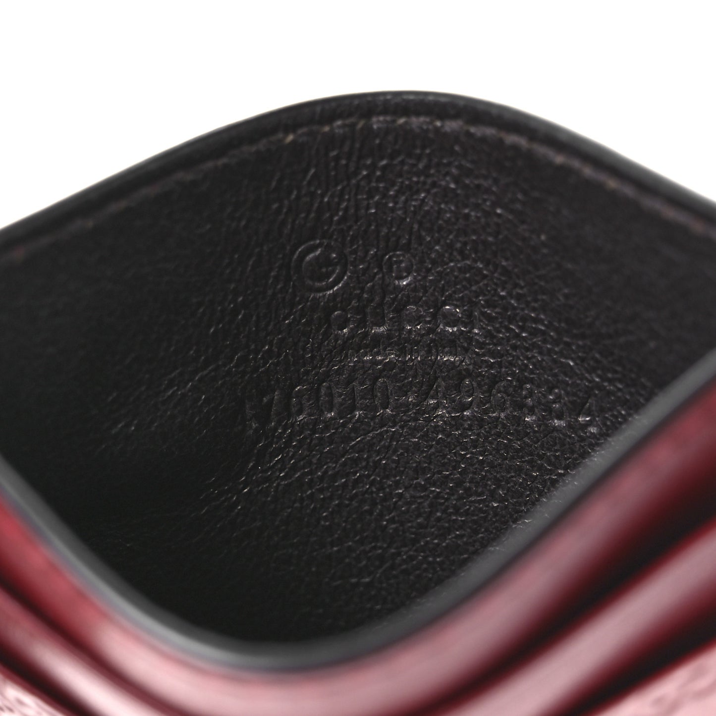 Microguccissima Card Holder Red