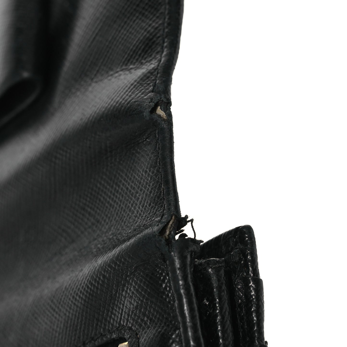 Saffiano Bow Continental Wallet Black