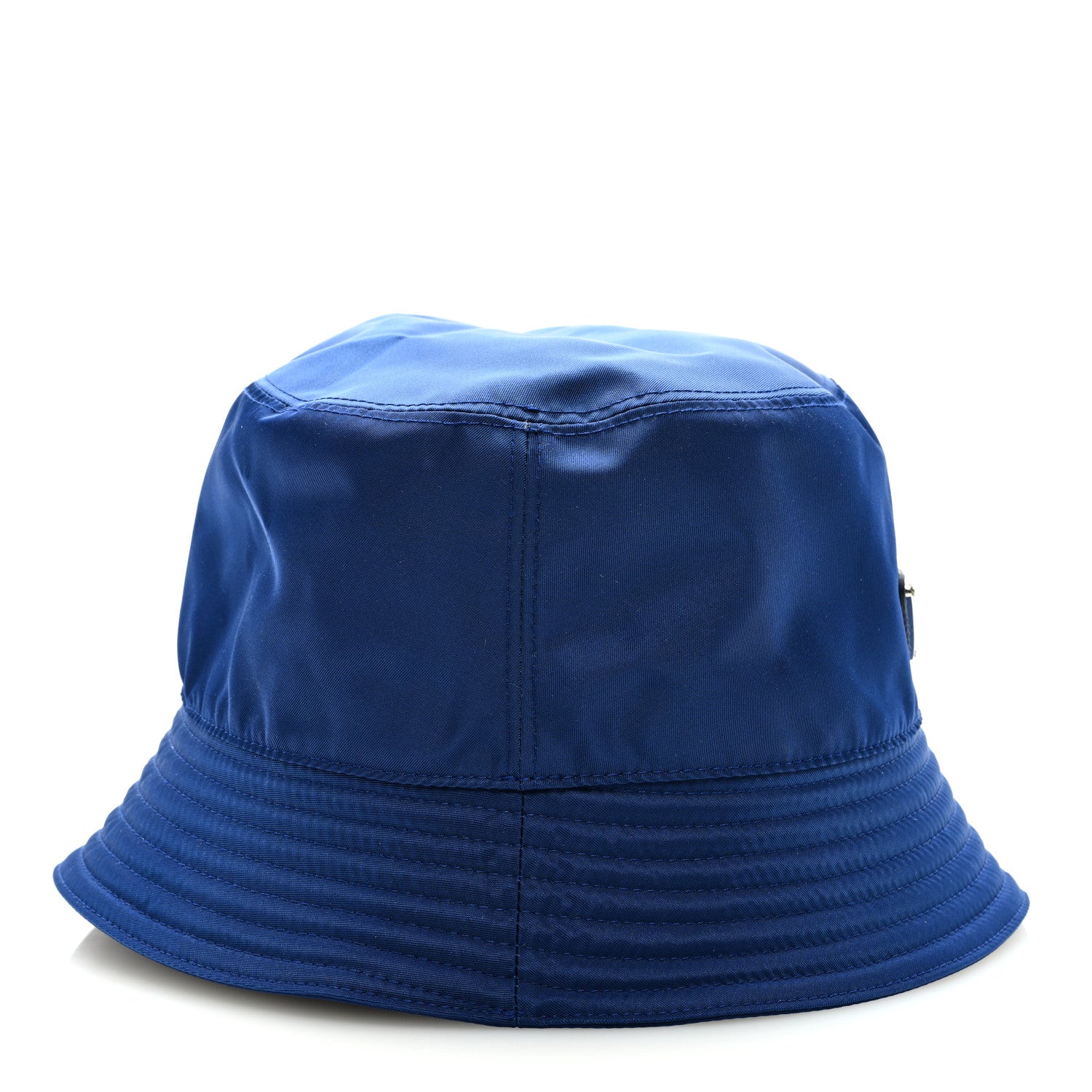Prada Nylon Metal Triangle Logo Mens Bucket Hat M Bluette 5 of 7