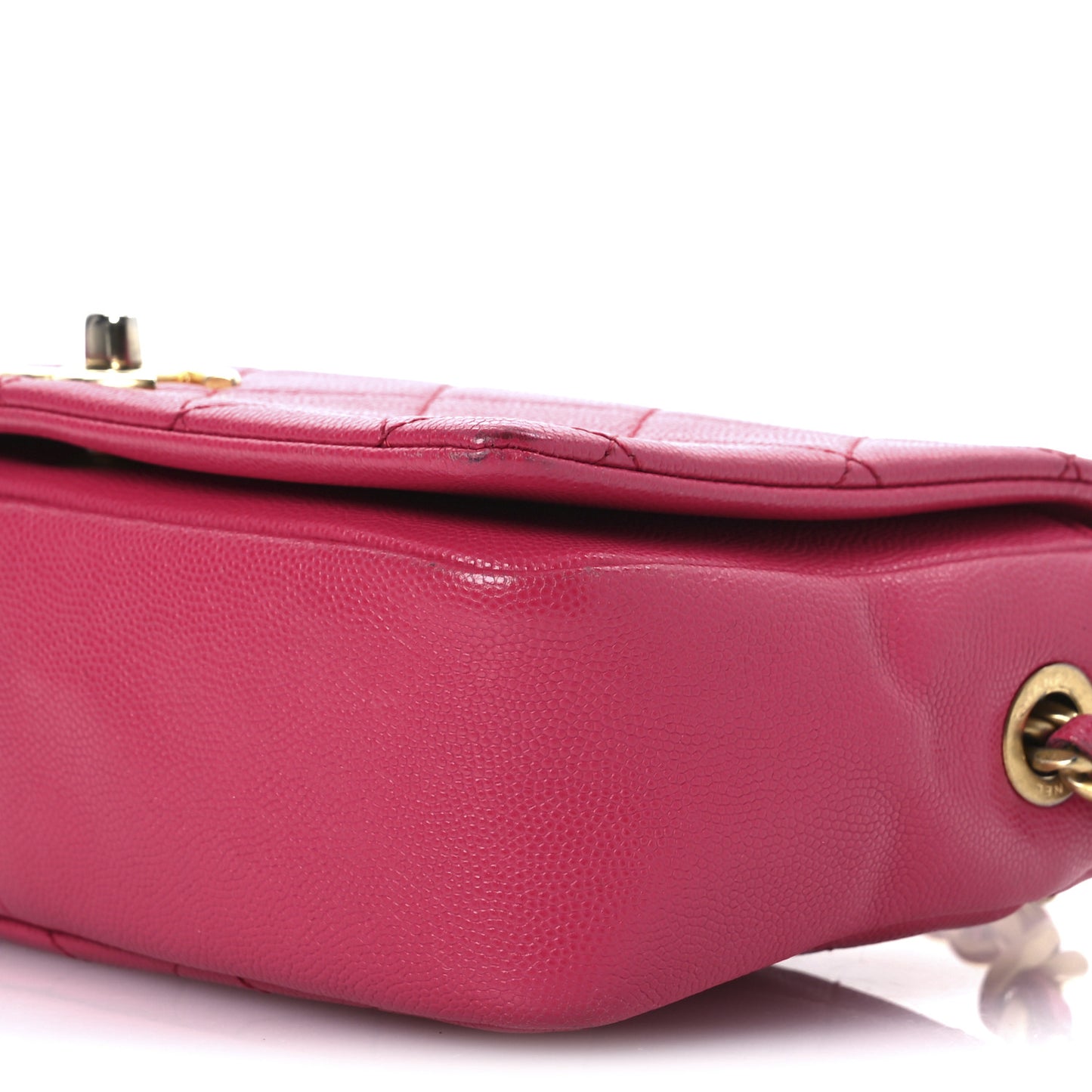 Caviar Quilted Small Fashion Therapy Flap Bag Dark Pink