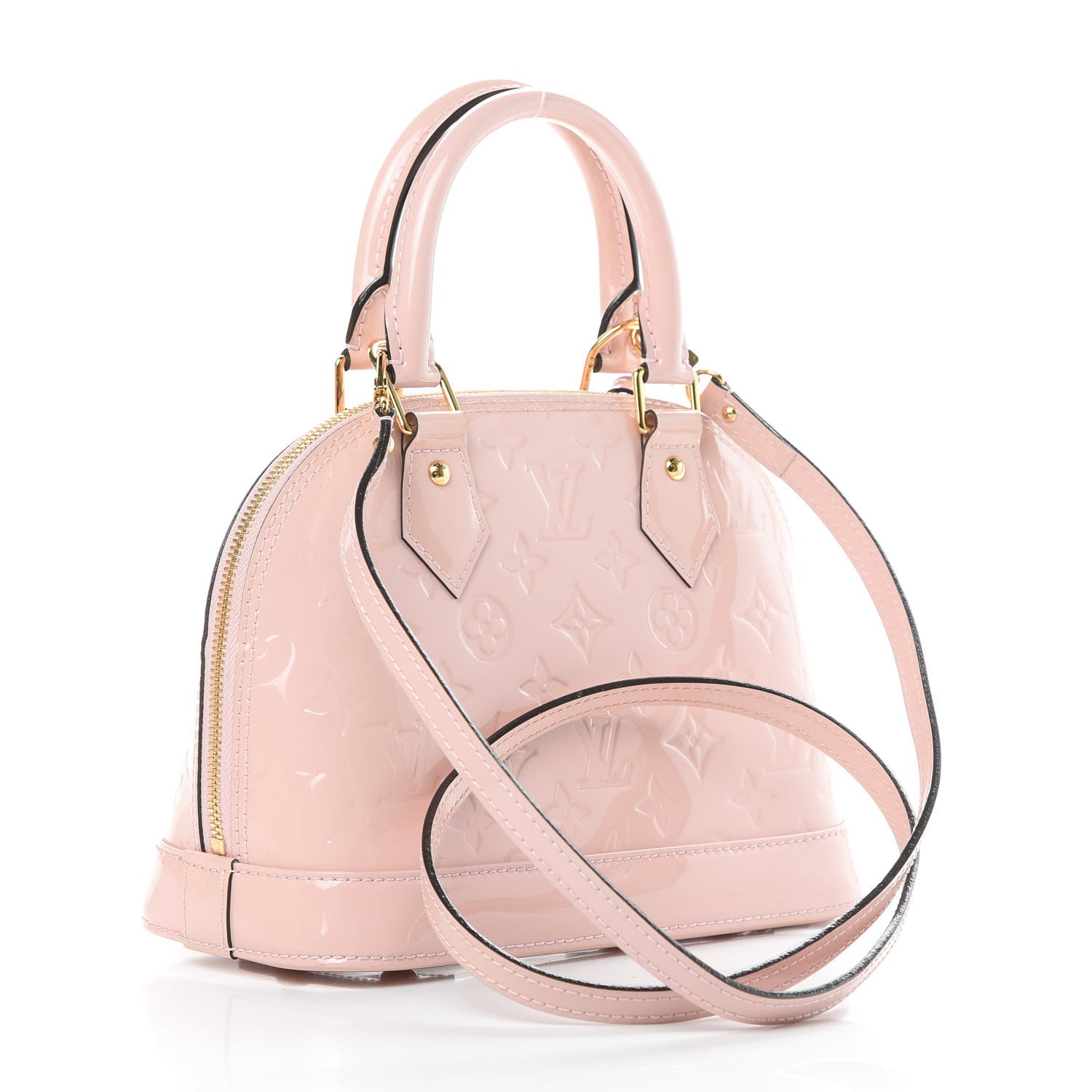 Louis Vuitton Vernis Alma BB Rose Ballerine 4 of 14