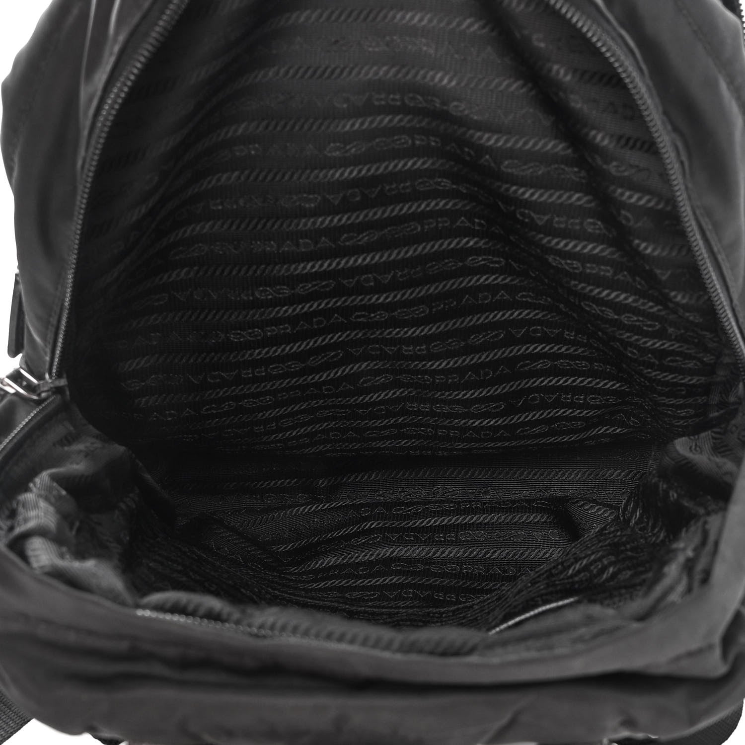 Prada Tessuto Nylon Medium Dome Backpack Black 5 of 15