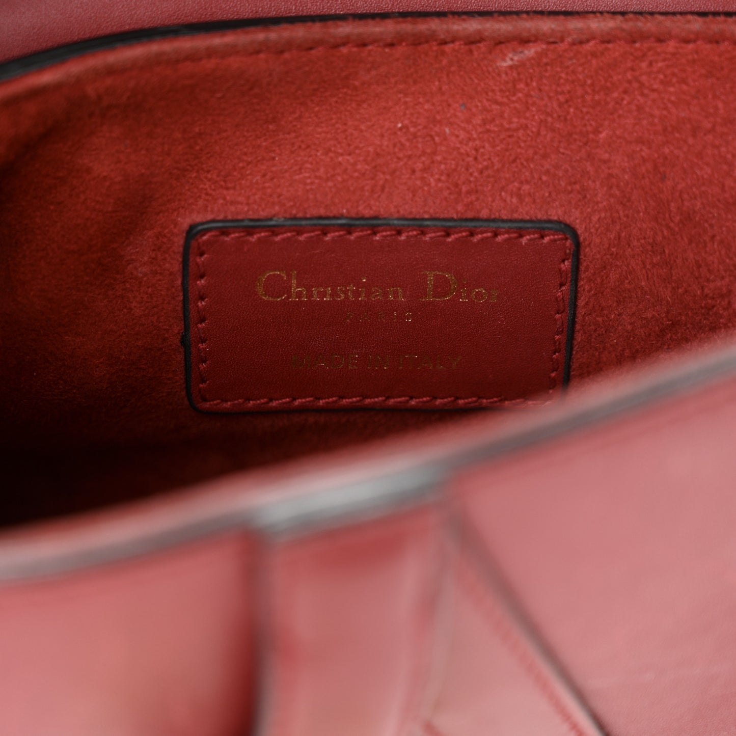 Calfskin Mini Saddle Bag Scarlet