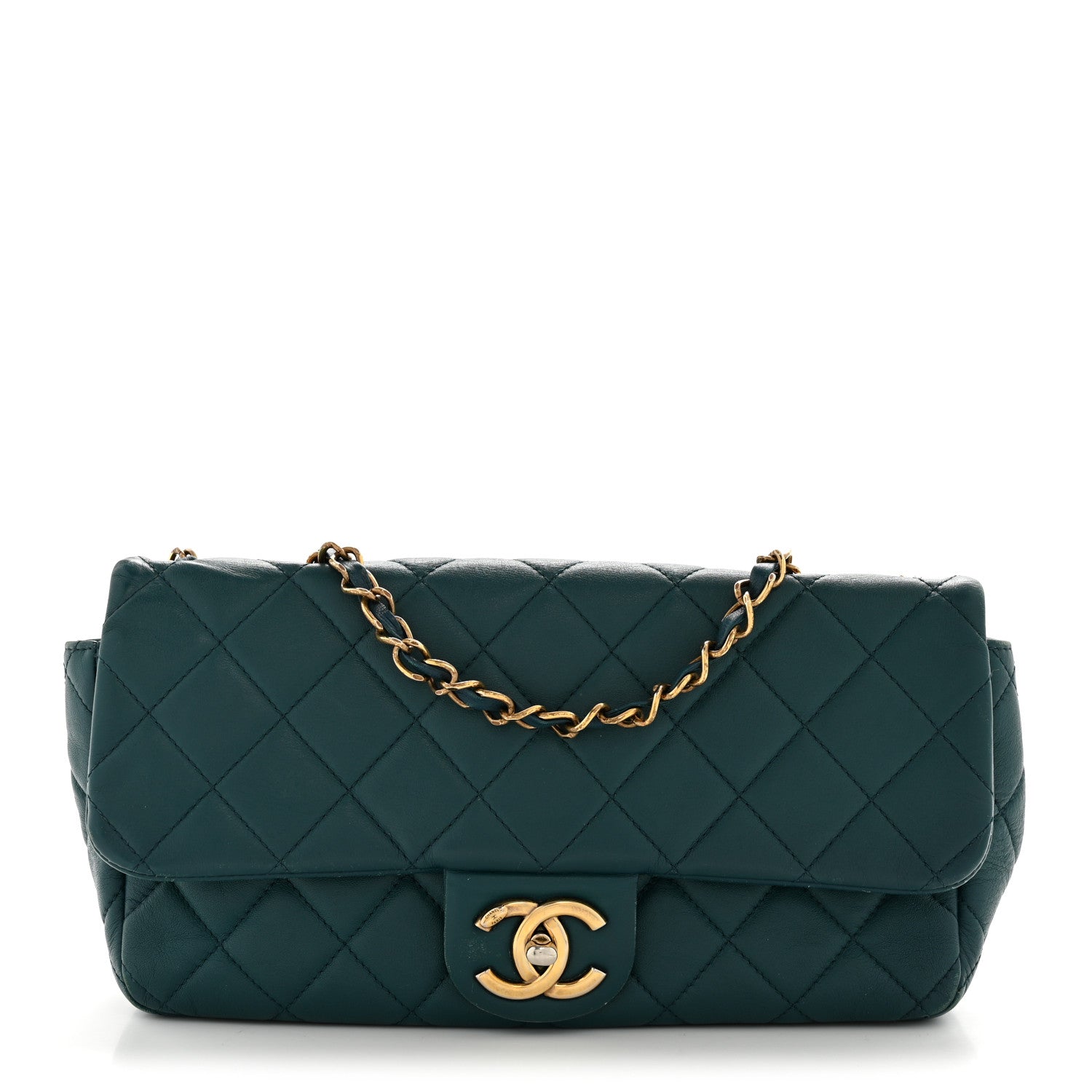 Chanel Lambskin Quilted Mini Rectangular Flap Dark Blue 1870337