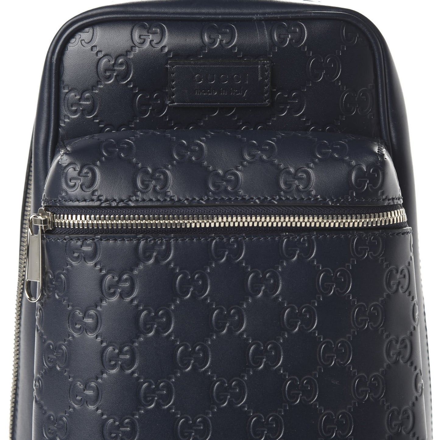 Guccissima Sling Backpack Blue