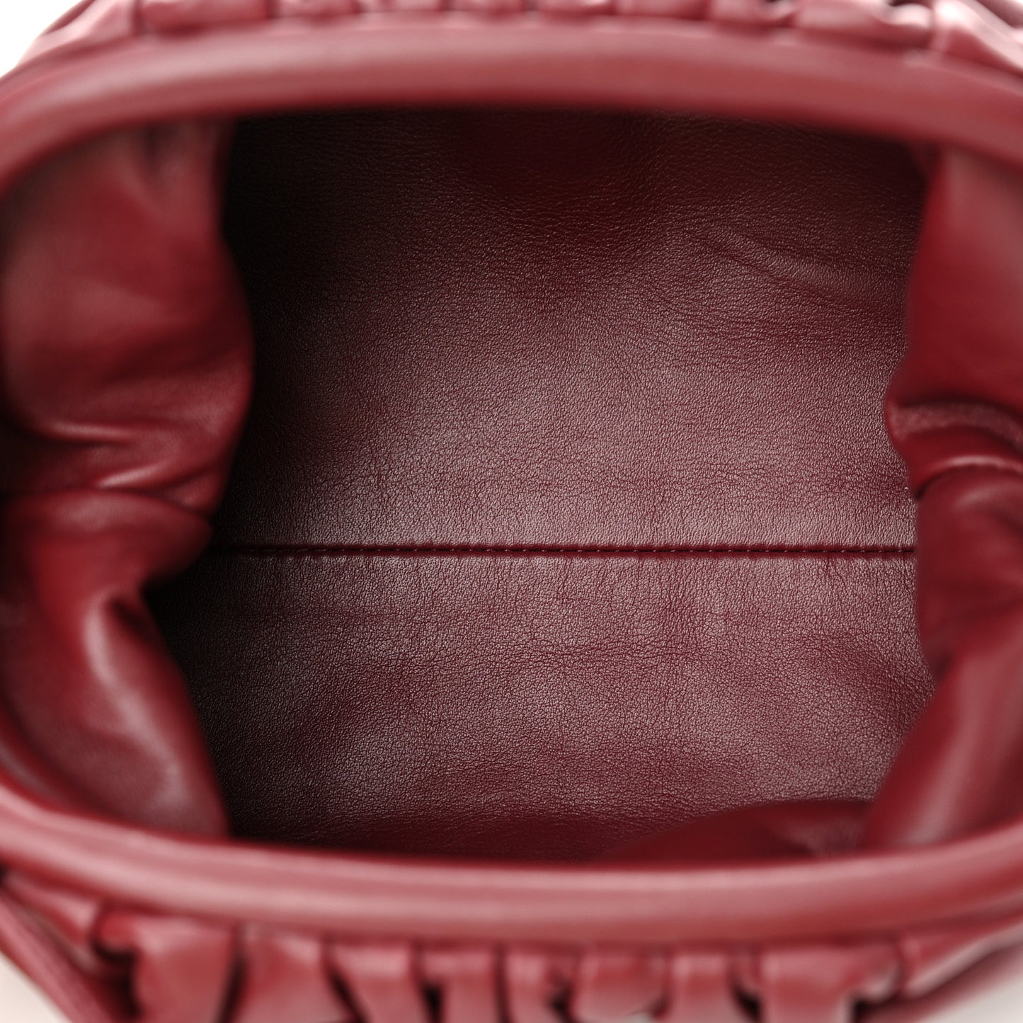 Butter Calfskin The Mini Pouch Bordeaux