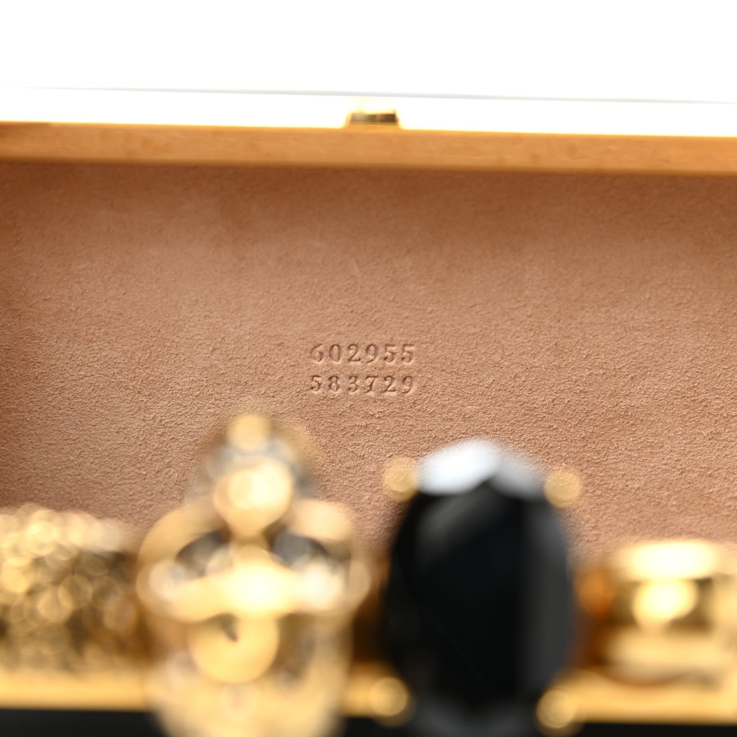 Nappa Skull Knuckle Duster Box Clutch Black