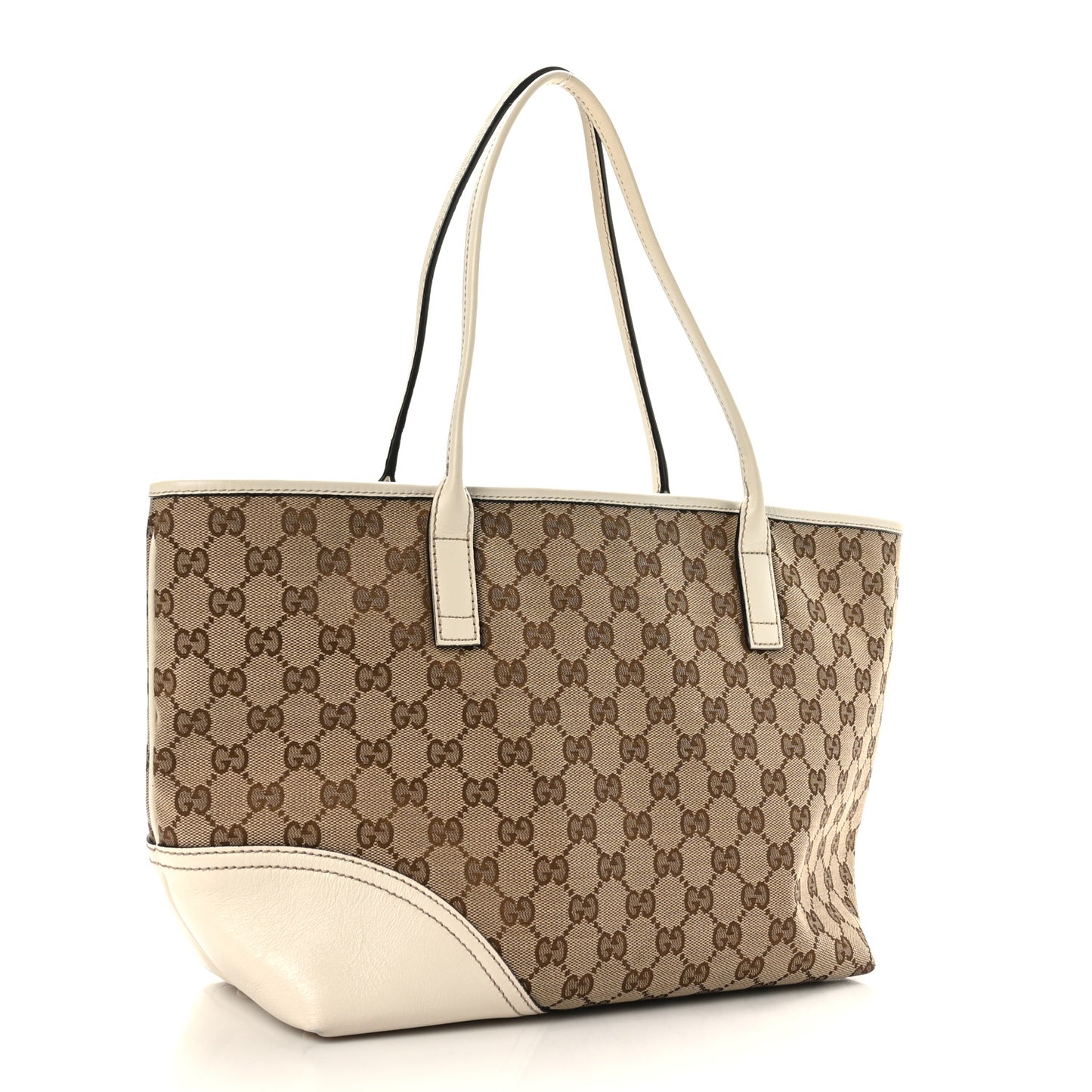 Monogram Medium New Britt Tote Off White