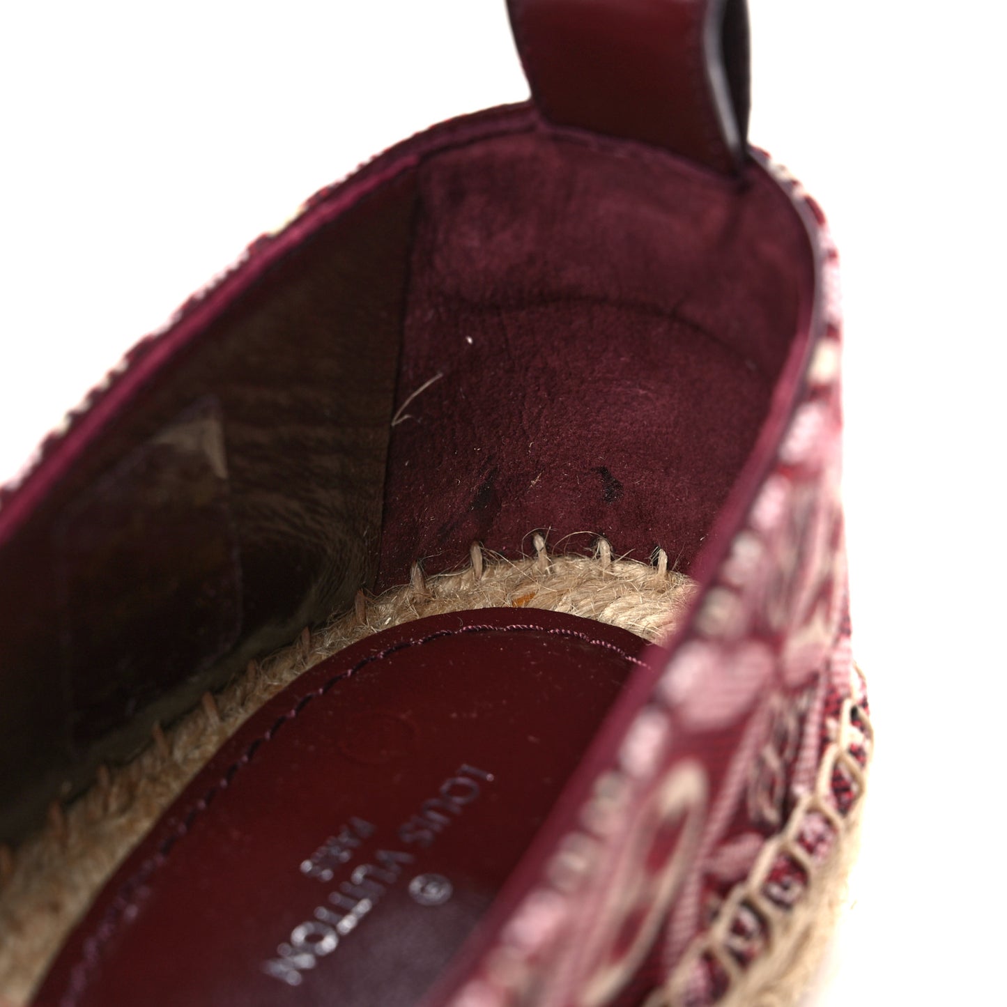 Jacquard Since 1854 Starboard Espadrille Flats 36 Bordeaux