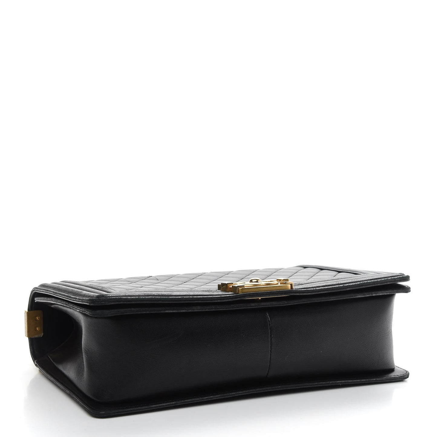 Lambskin Quilted New Medium Boy Flap Black