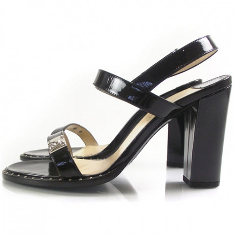 Patent Strappy Heels, Sandals Size 36