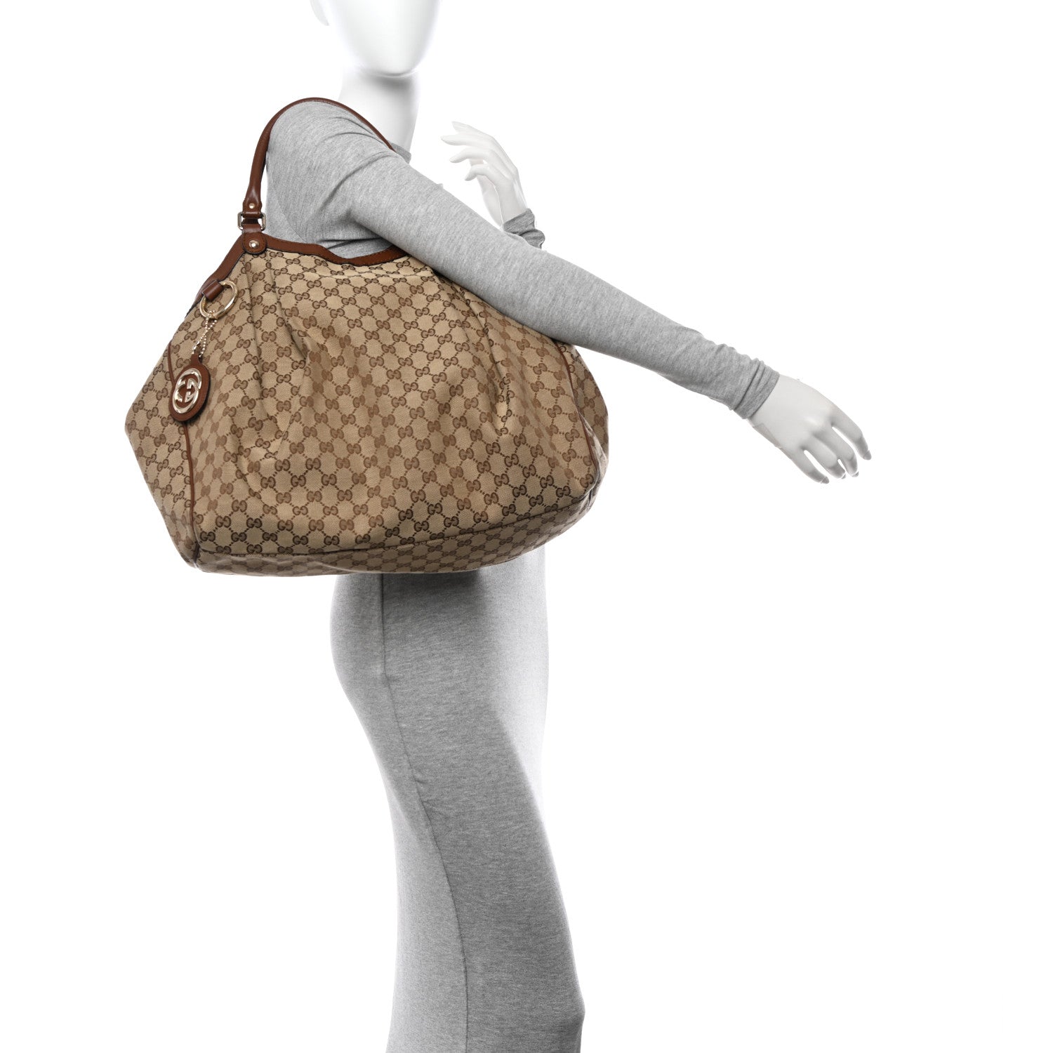 Gucci Monogram Large Sukey Tote Brown 2 of 14