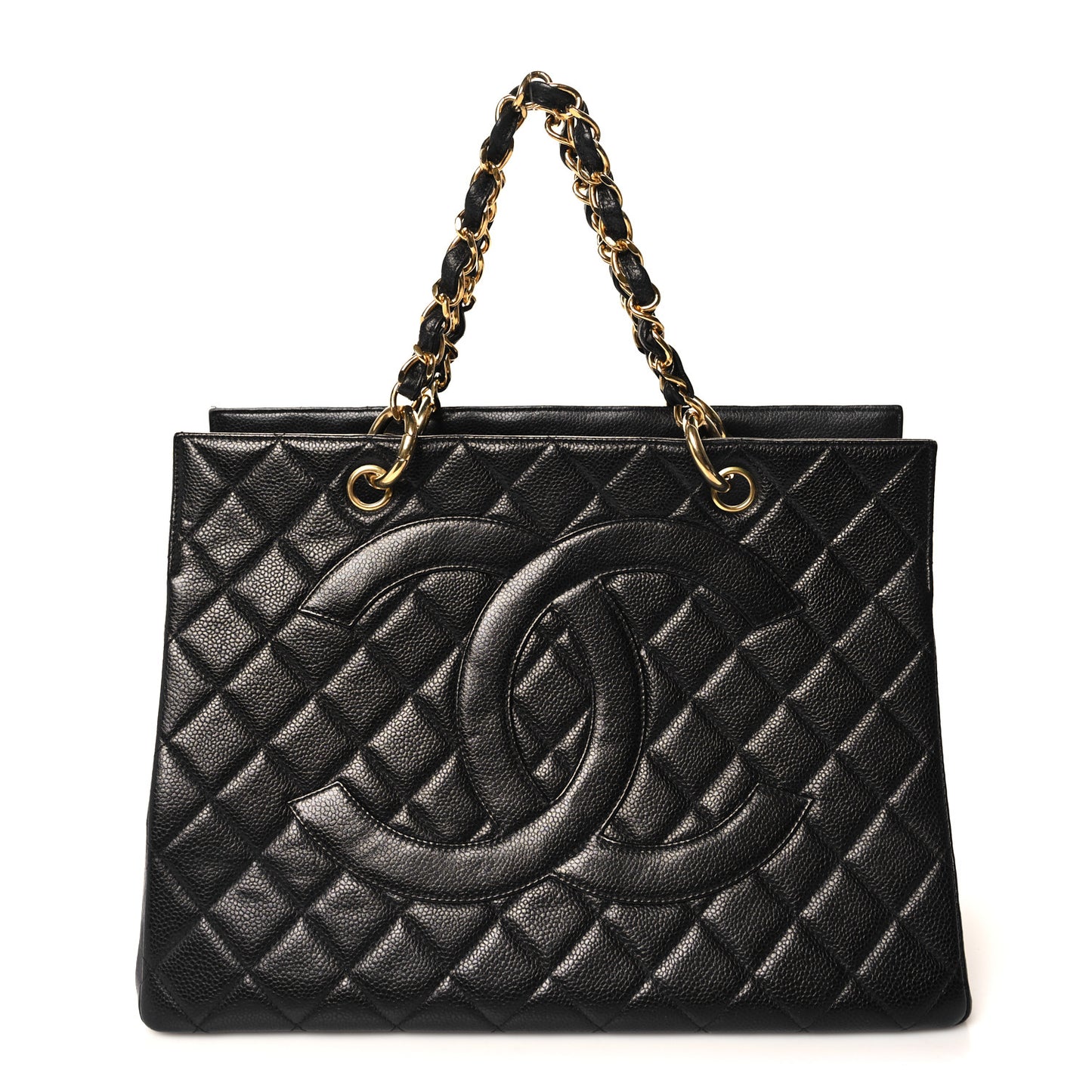 Caviar Quilted Grand Timeless Tote GTT Black