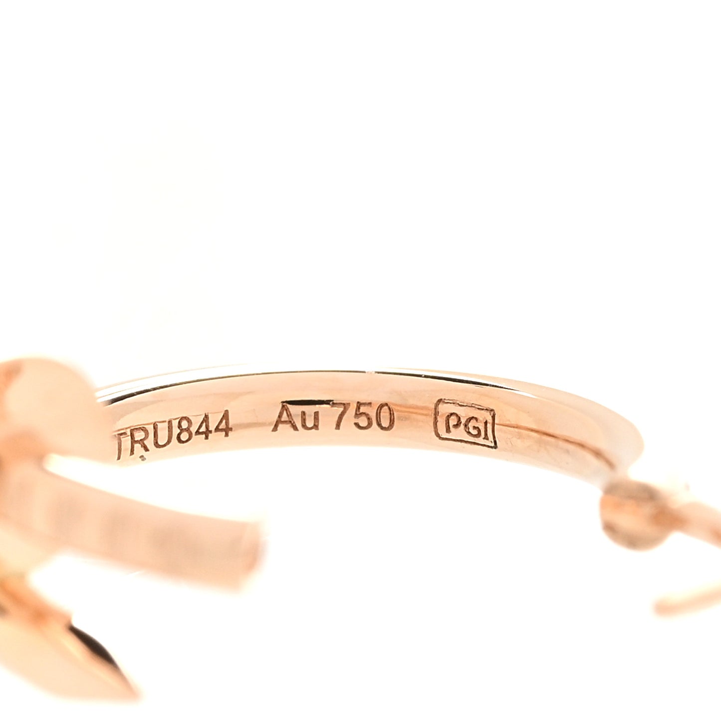 18K Pink Gold Juste Un Clou Single Hoop Earring