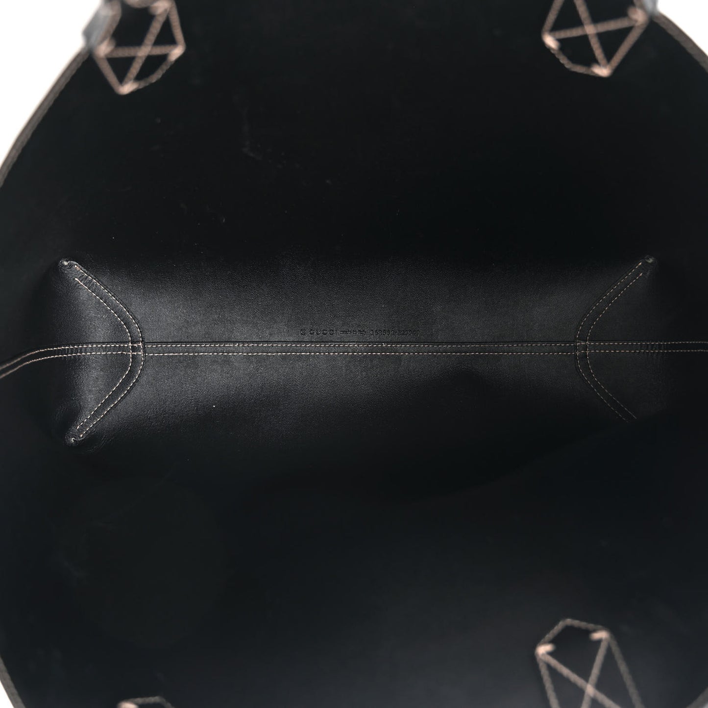 Calfskin GG Supreme Monogram Medium Reversible Tote Black