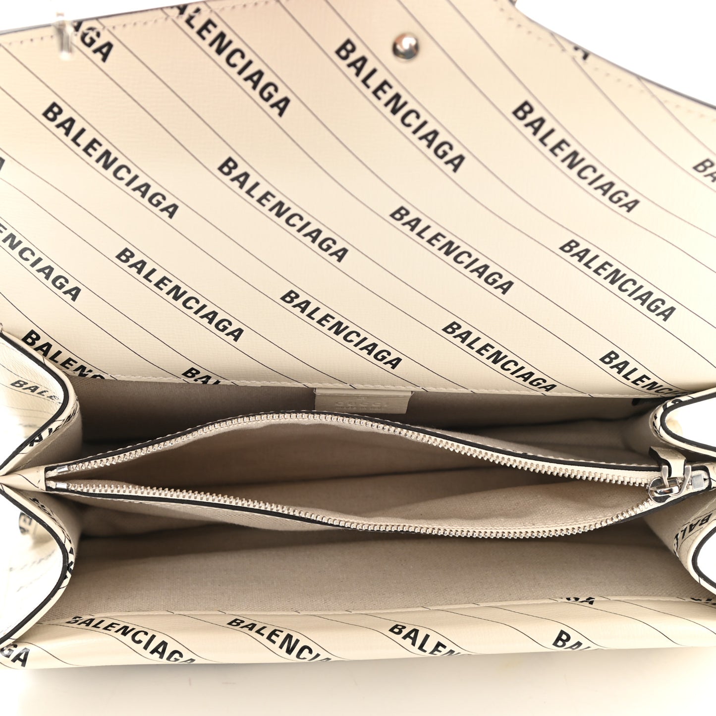 X BALENCIAGA Calfskin Logo Print Small Dionysus Shoulder Bag White