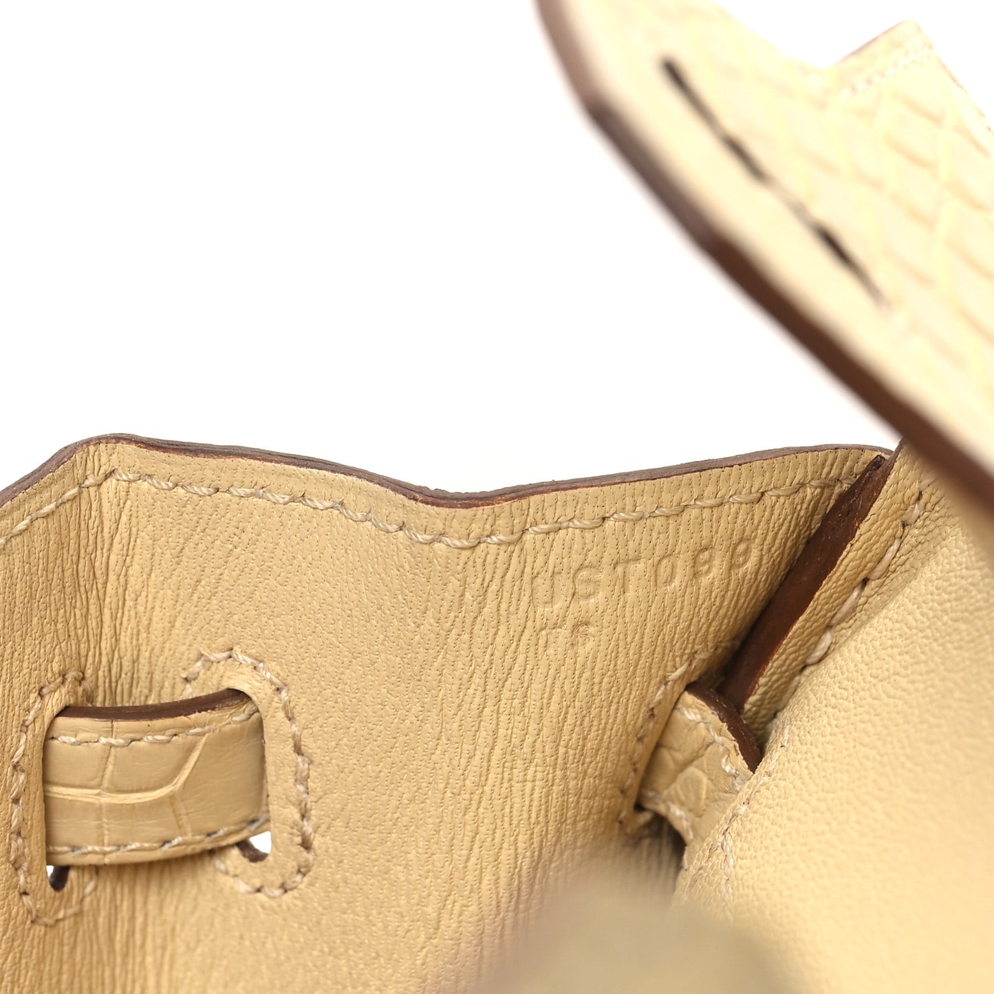 Matte Alligator Birkin 25 Vanille