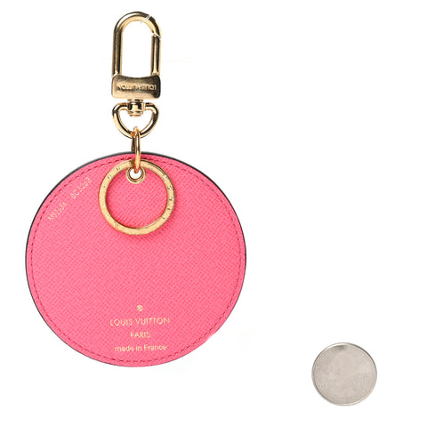 Monogram 2023 Christmas Animation Sailing Vivienne Bag Charm Key Ring Dragonfruit Pink