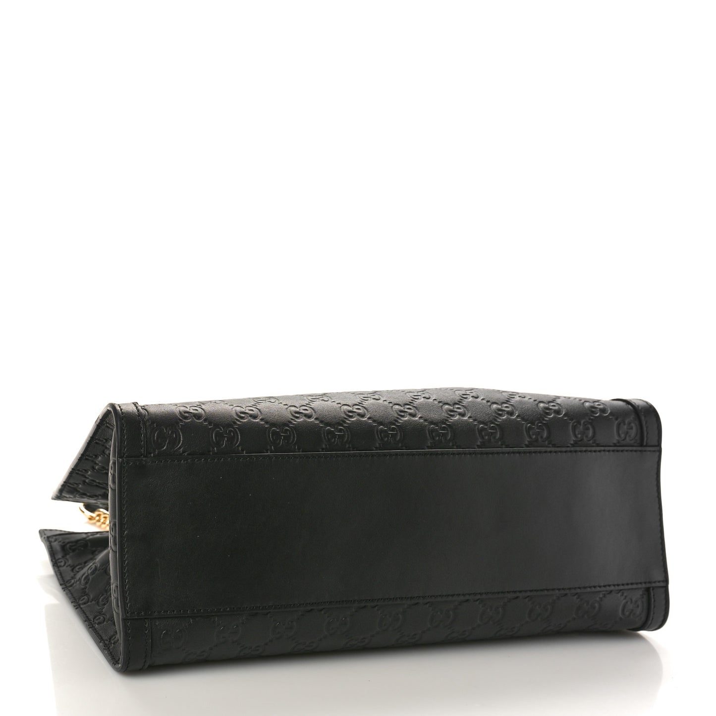 Guccissima Medium Padlock Tote Black