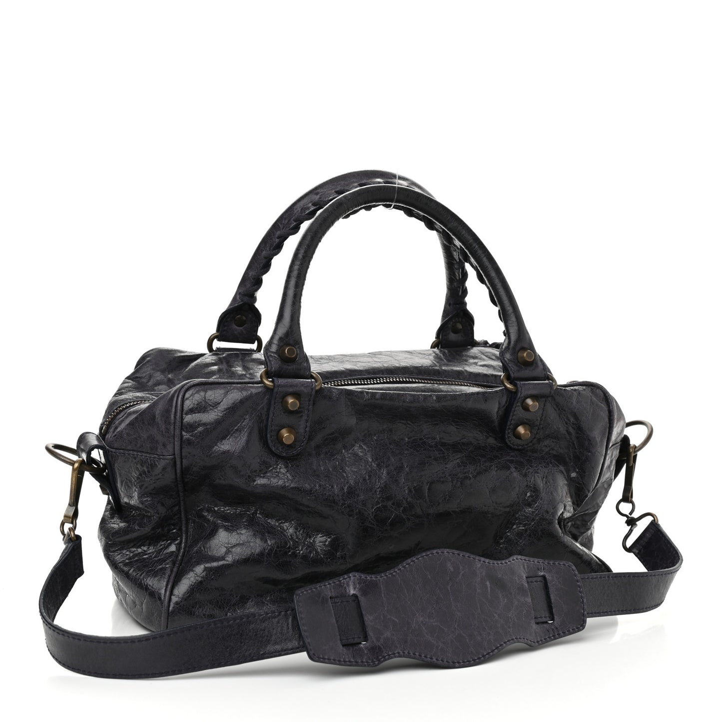 Chevre Classic Hardware Box Bag Ink