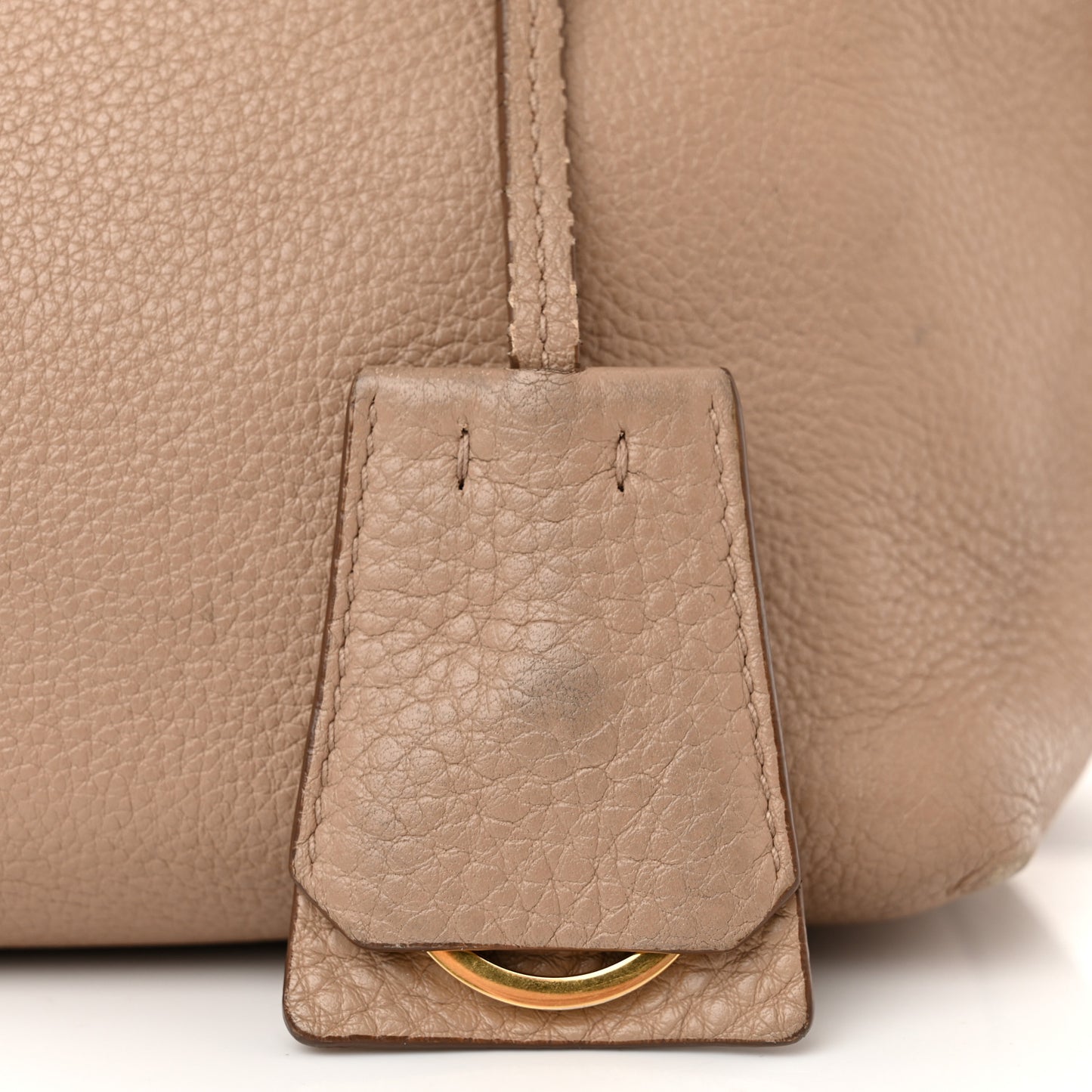 Vitello Daino Mini Shopping Tote Cammeo