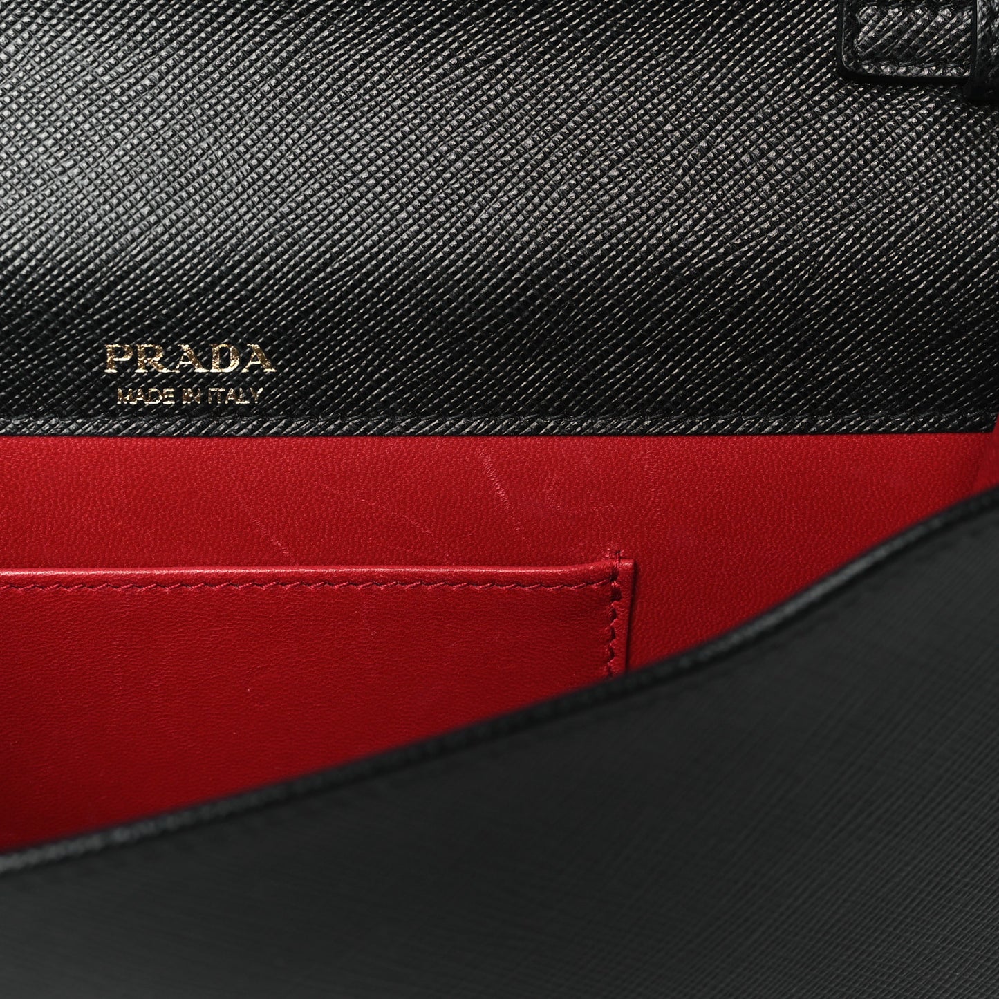 Saffiano Lux Mini Crossbody Bag Black