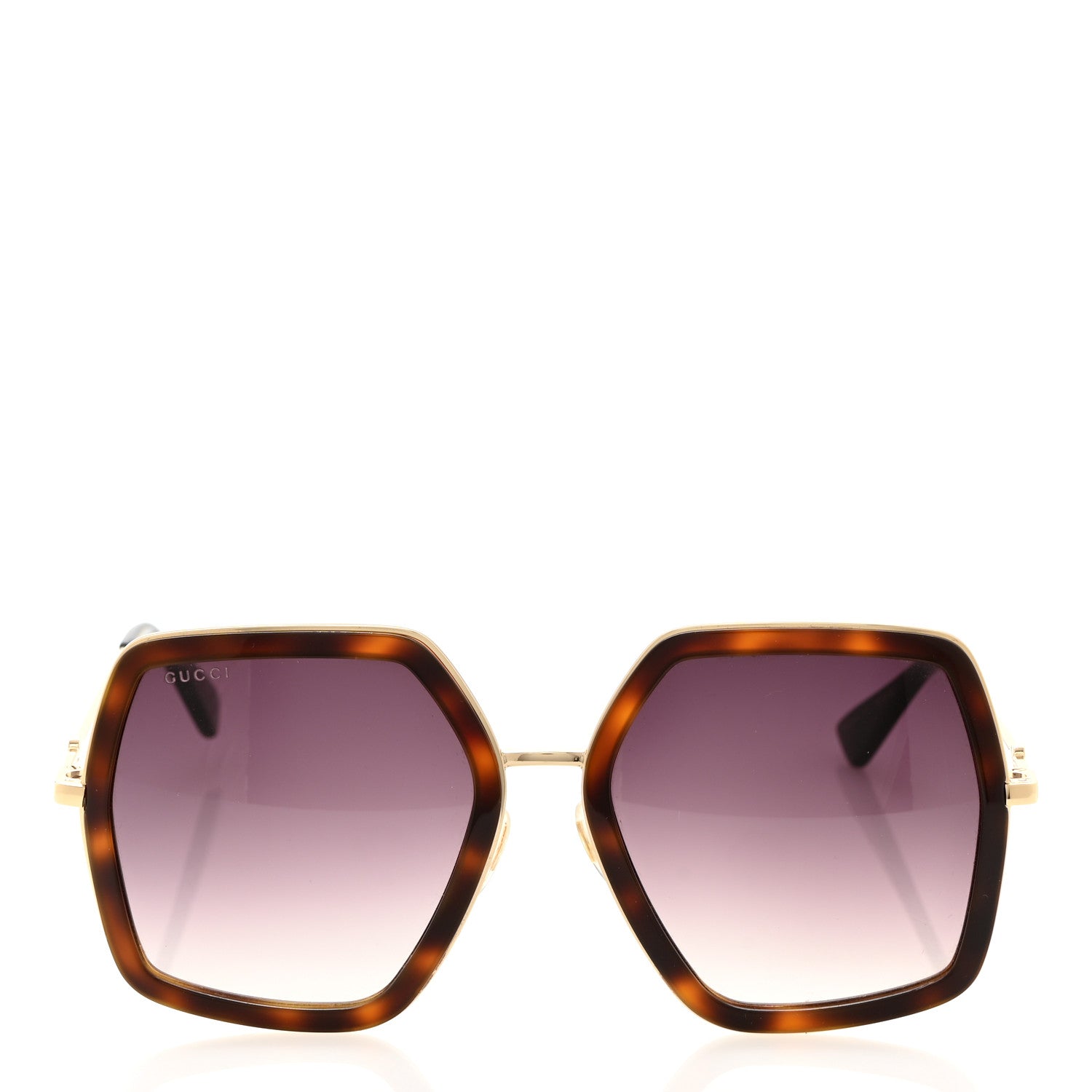 Gucci Acetate Oversize Square Frame GG0106S Sunglasses Tortoise 2 of 7