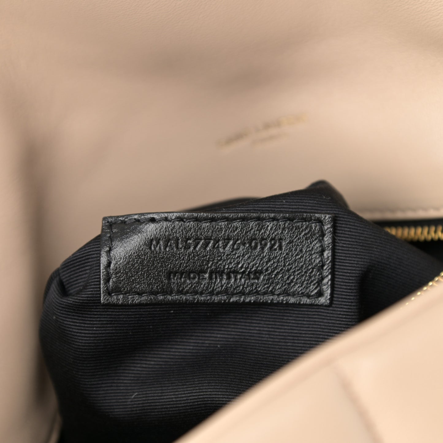 Lambskin Quilted Small Loulou Puffer Monogram Chain Satchel Dark Beige