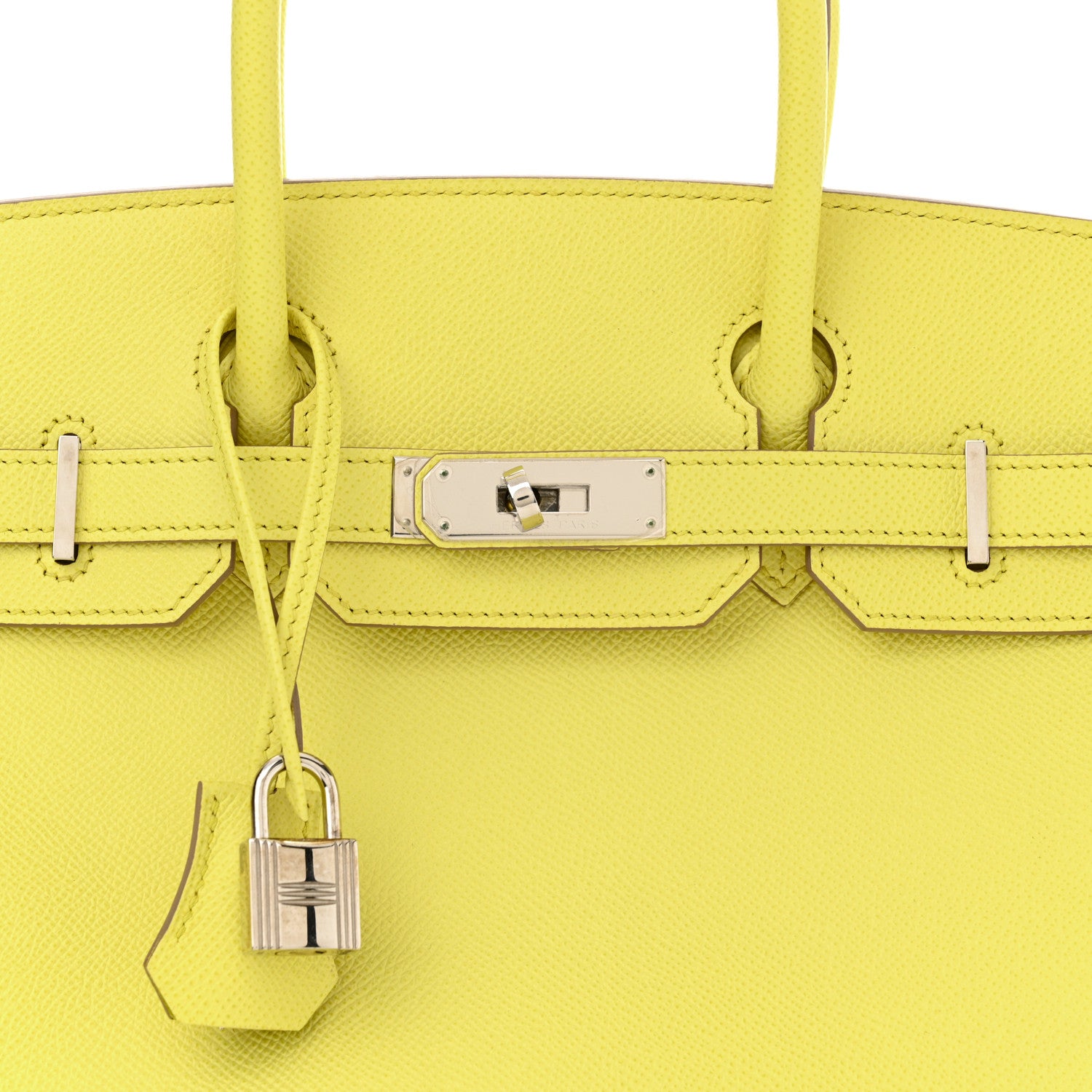 Hermes Epsom Birkin 30 Lime 8 of 14