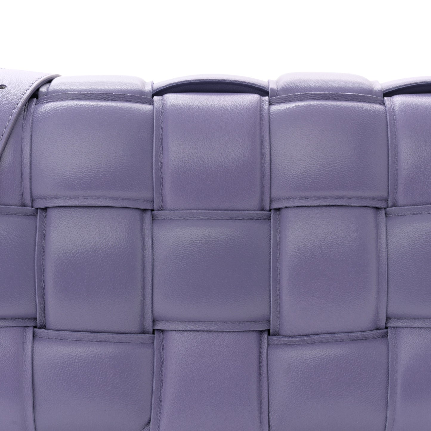 Nappa Maxi Intreccio Padded Cassette Crossbody Bag Lavender