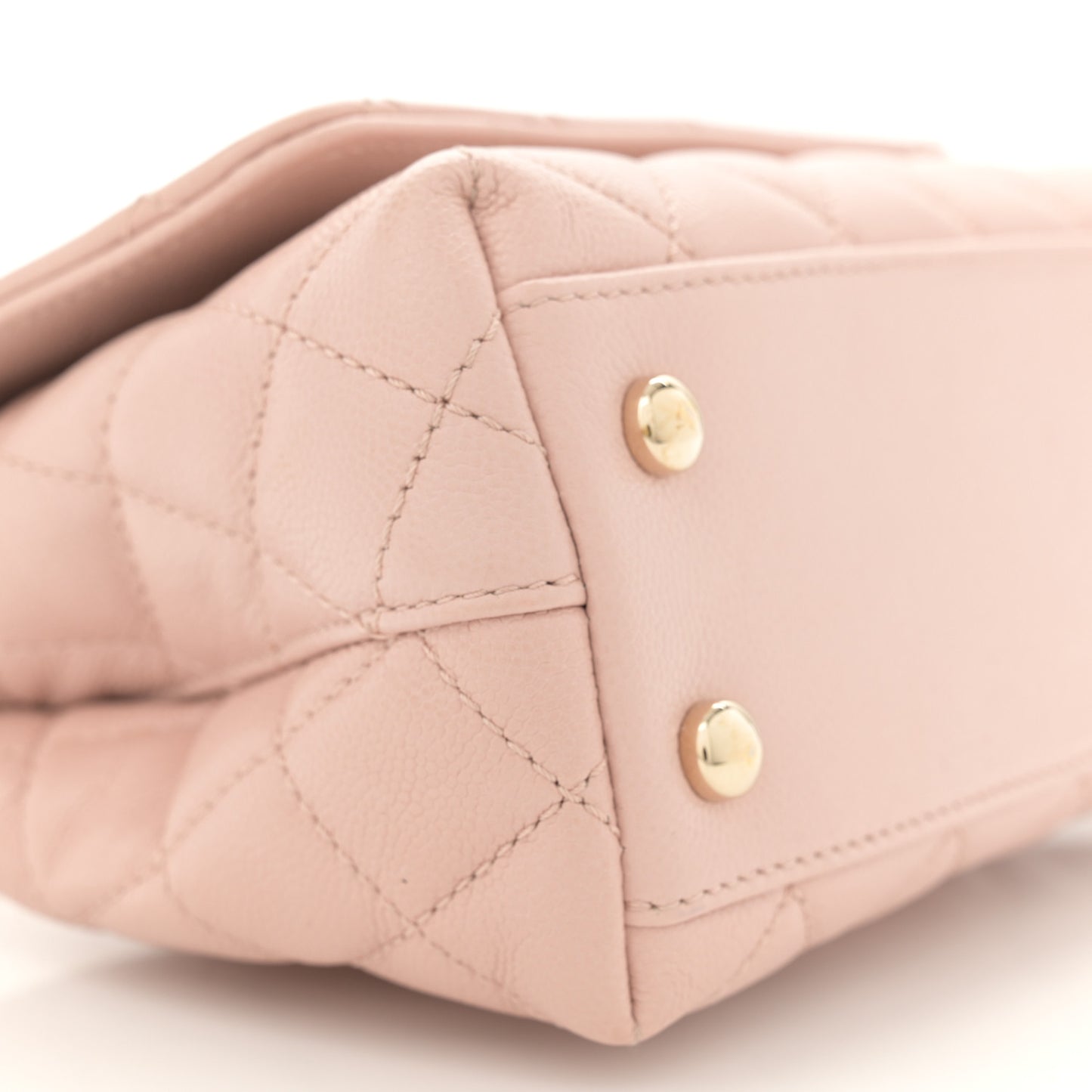 Caviar Quilted Extra Mini Coco Handle Flap Light Pink