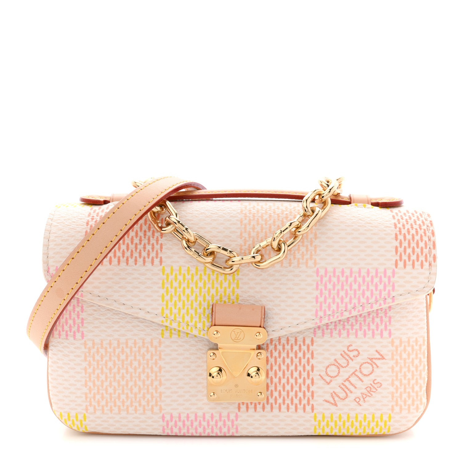 Louis Vuitton Damier Giant Pochette Metis East West Peach 1870563