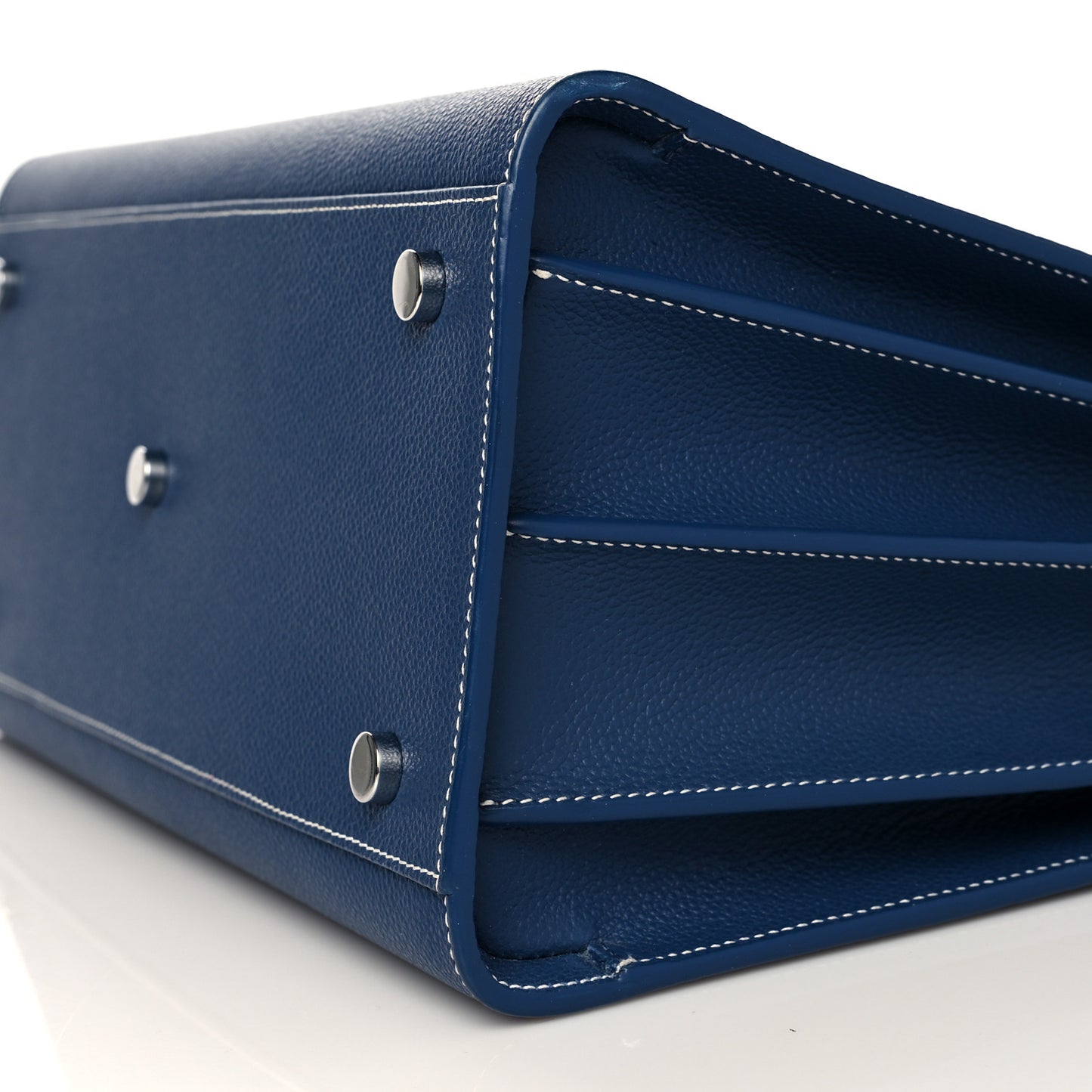 Grained Calfskin Small Sac De Jour Denim Blue
