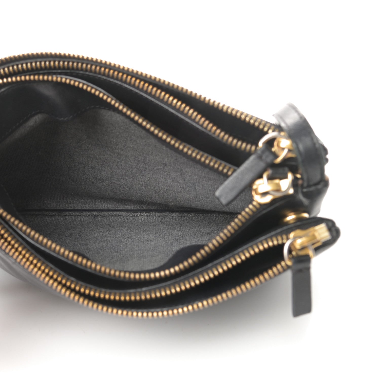 Celine Lambskin Small Trio Crossbody Bag Black 6 of 16
