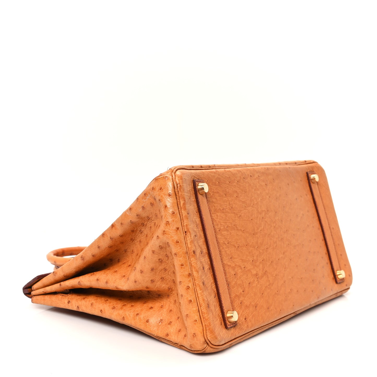 Ostrich Birkin 35 Cognac